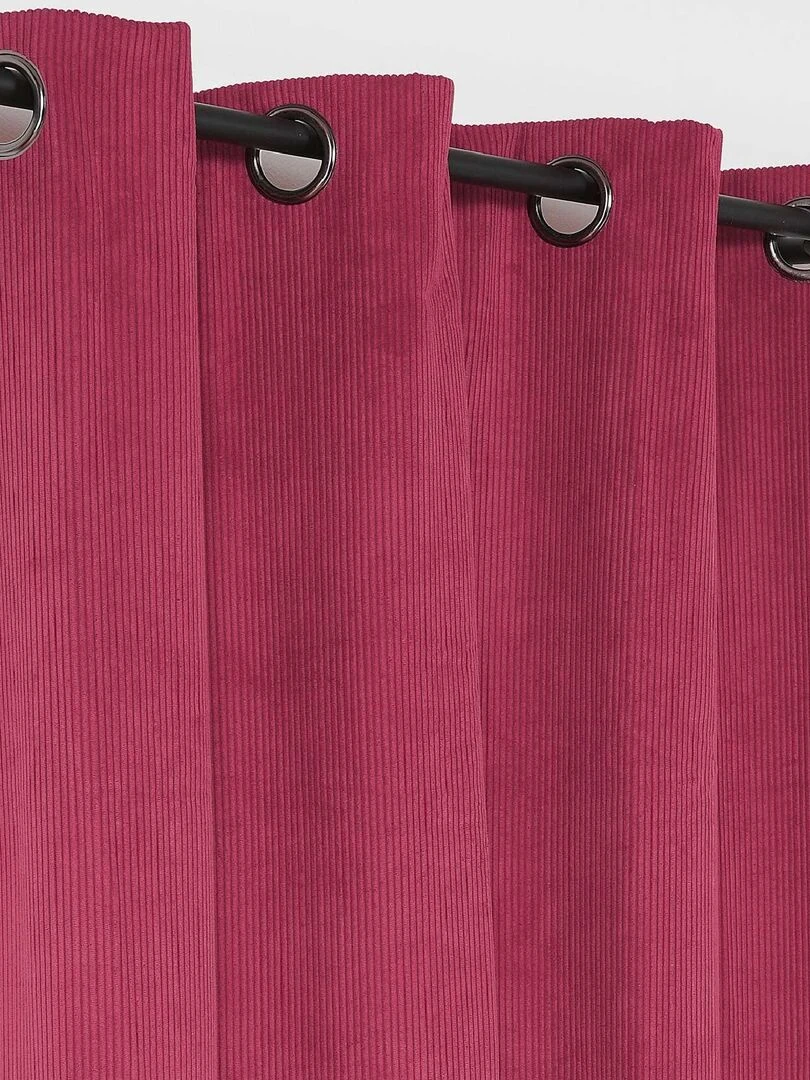 Rideau occultant et isolant en velours côtelé Violet