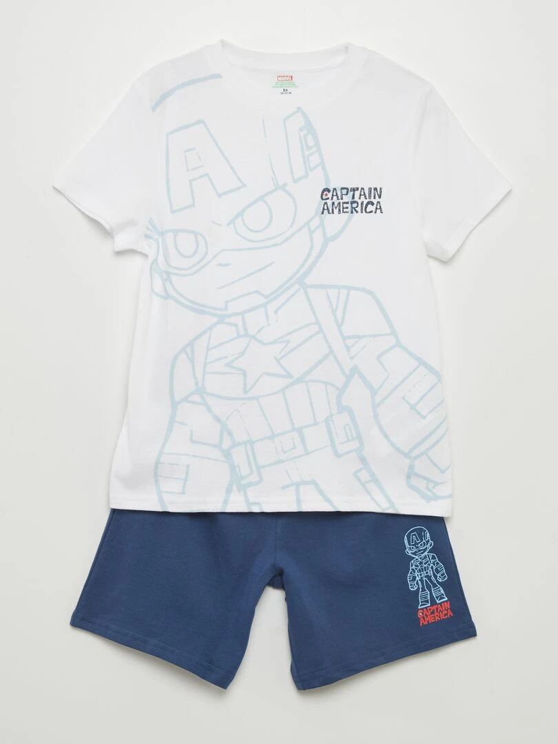 Pyjama court 'Captain America' 'Marvel' Beige
