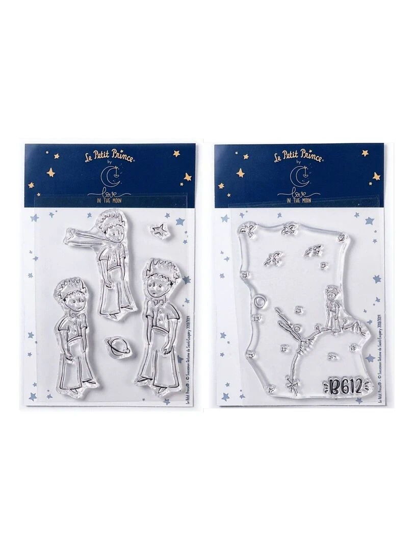 6 Tampons transparents Le Petit Prince Planètes N/A