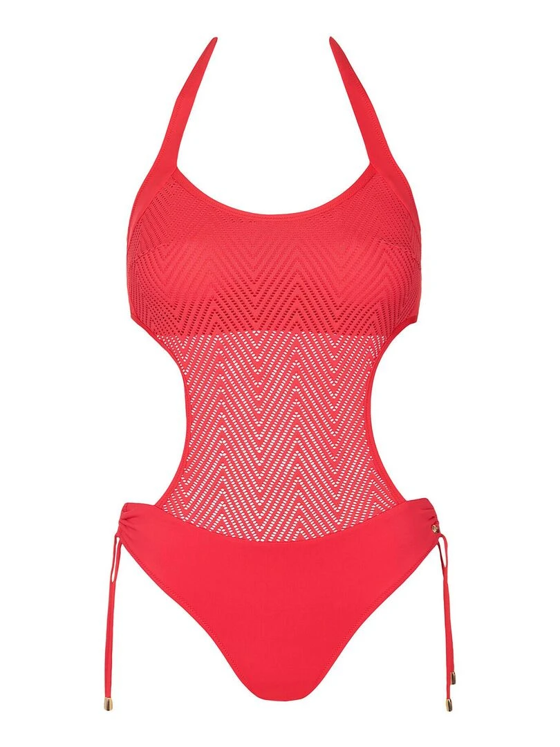 Maillot de bain une pièce monokini sans armatures Santorini   Rouge