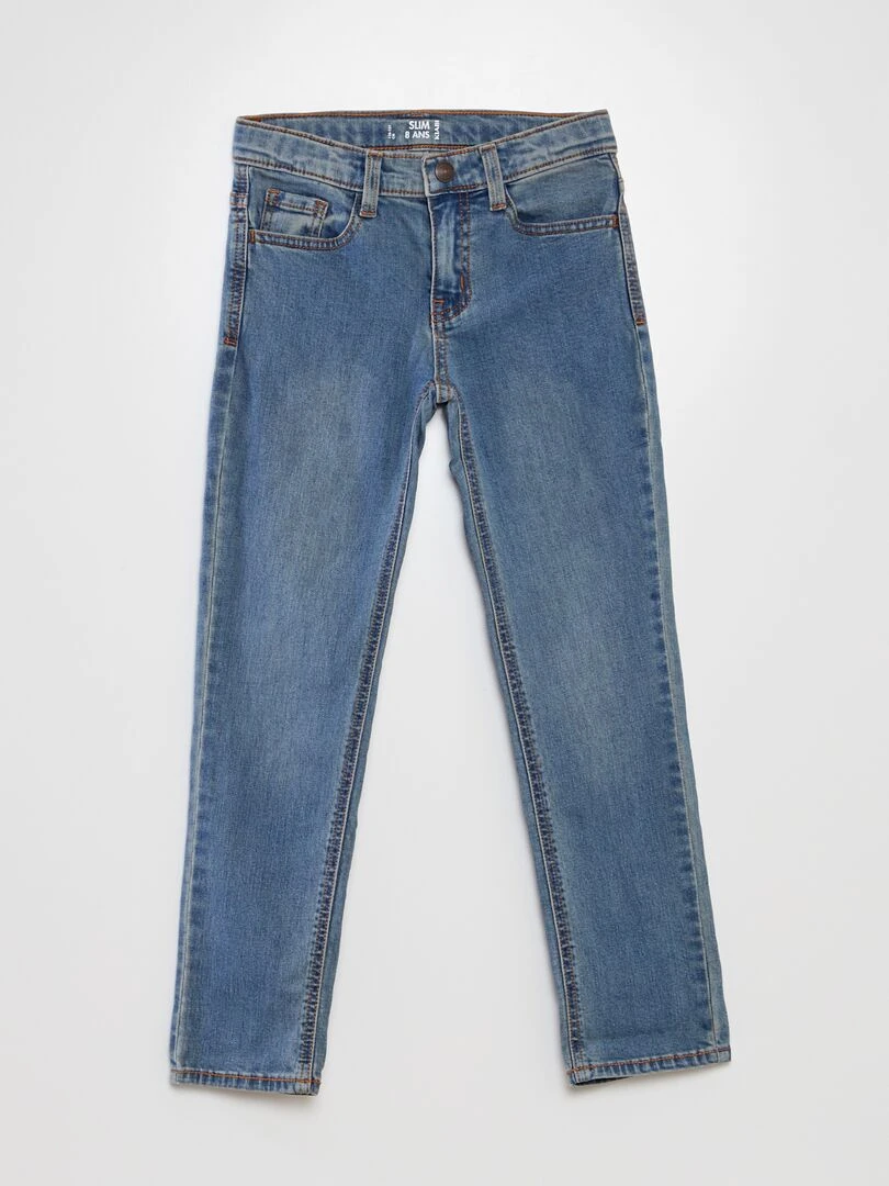 Jean slim 5 poches double stone