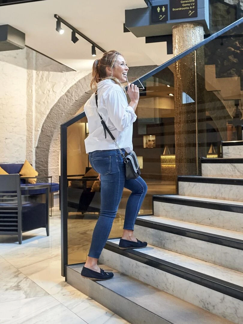 Mocassin Modele Caroline Bleu marine