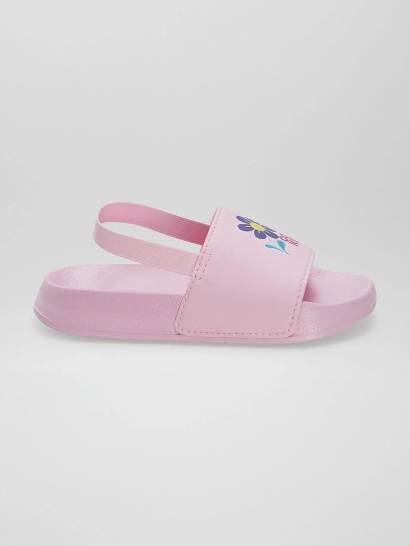 Claquettes de piscine fantaisie Rose