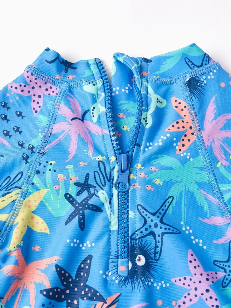 Maillot de Bain UPF80 pour Bébé Garçon 'Coraux Marins'   Bleu foncé