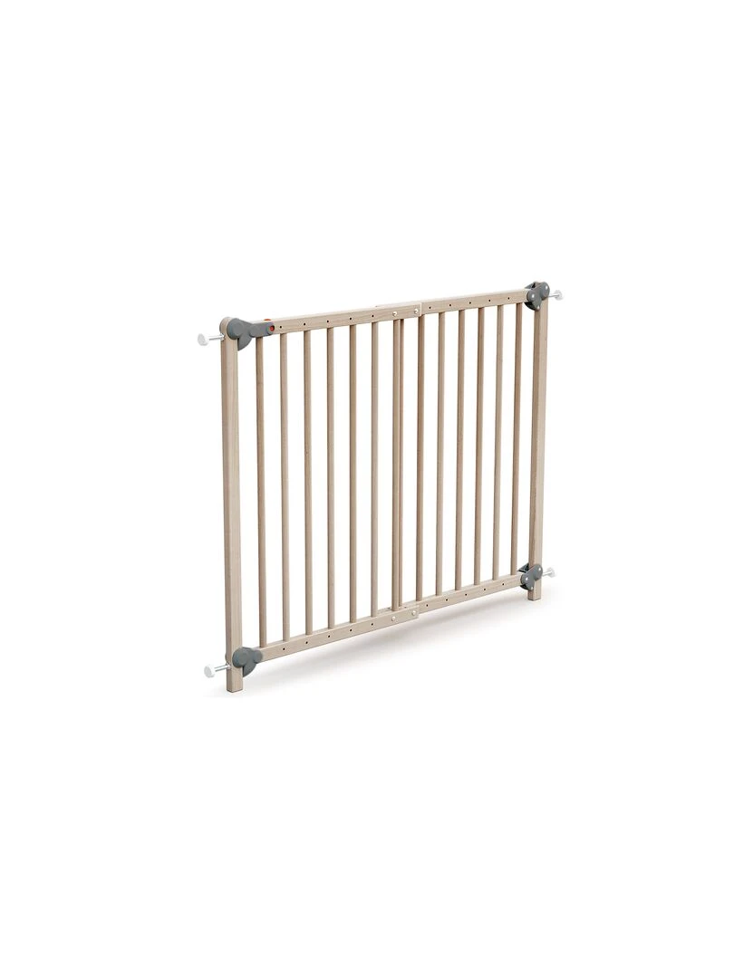 WEBABY Barrière de sécurité extensible Marron clair