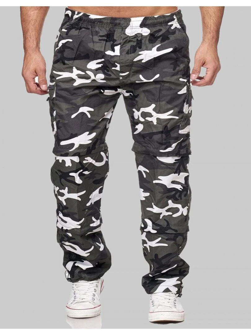 Pantalon Militaire Kebello Gris