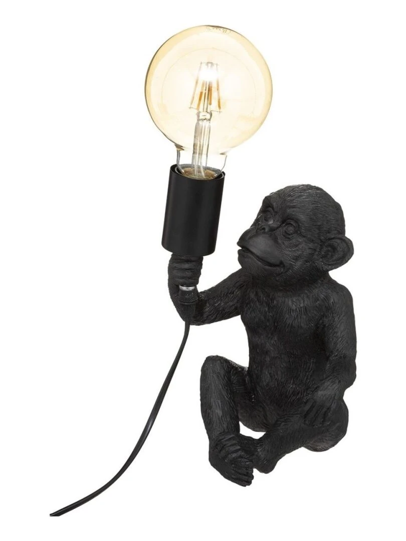 Lampe Singe noir H24.5 Noir