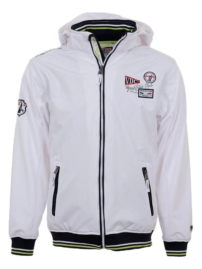 Blouson softshell homme CELORIEN VENT DU CAP Blanc