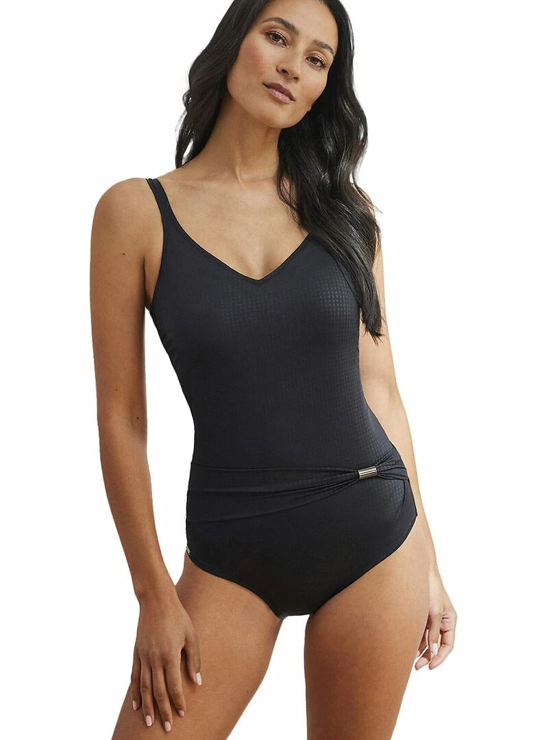 Maillot de bain une pièce shapewear préformé Manhattan   Noir