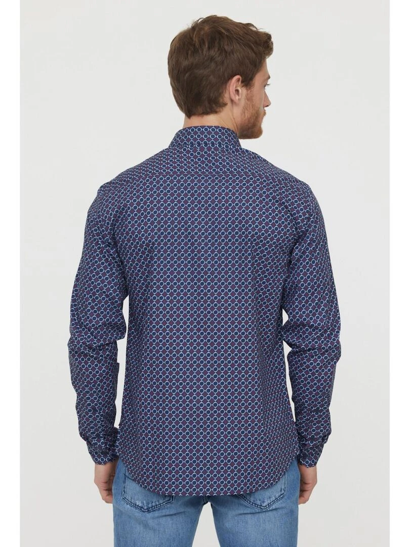 Lee Cooper Chemise manches longues coton regular DELICO Bleu marine
