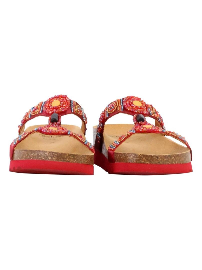 Mules à Enfiler Scholl New Bogota'Wedge   Rouge