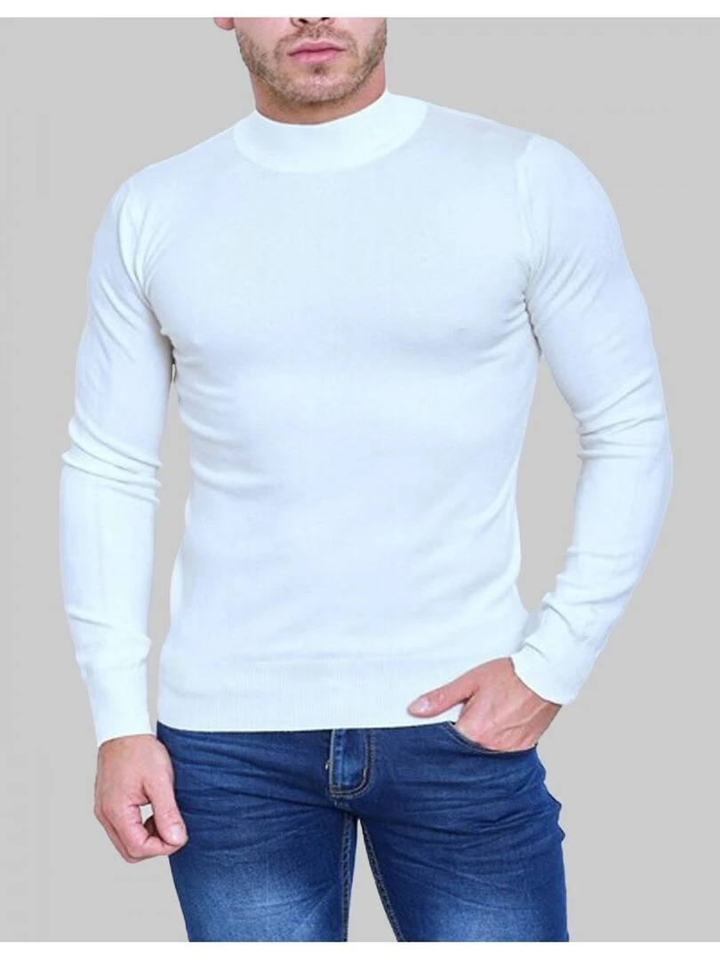 Pull manches longues Kebello Blanc Blanc