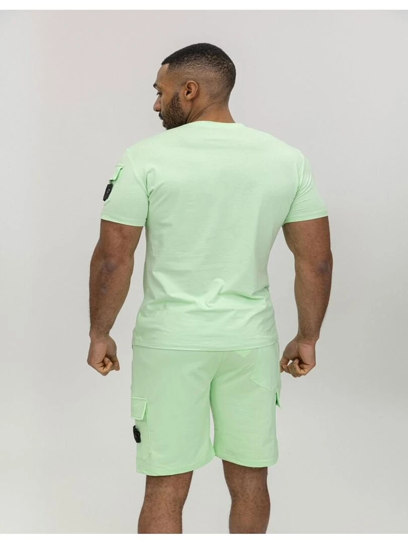 Ensemble Short T shirt Kebello   Vert