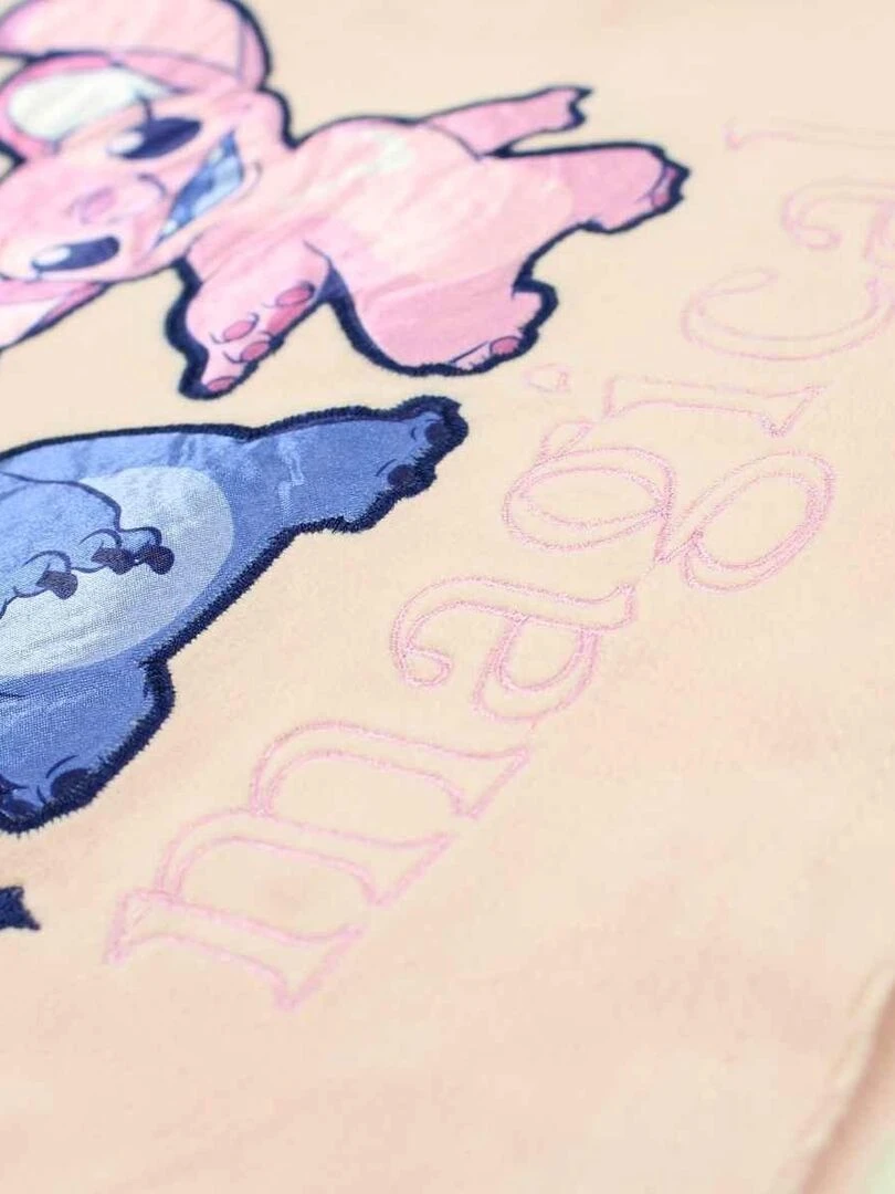 Disney   Pyjama fille imprimé Lilo Et Stitch en coton   Rose