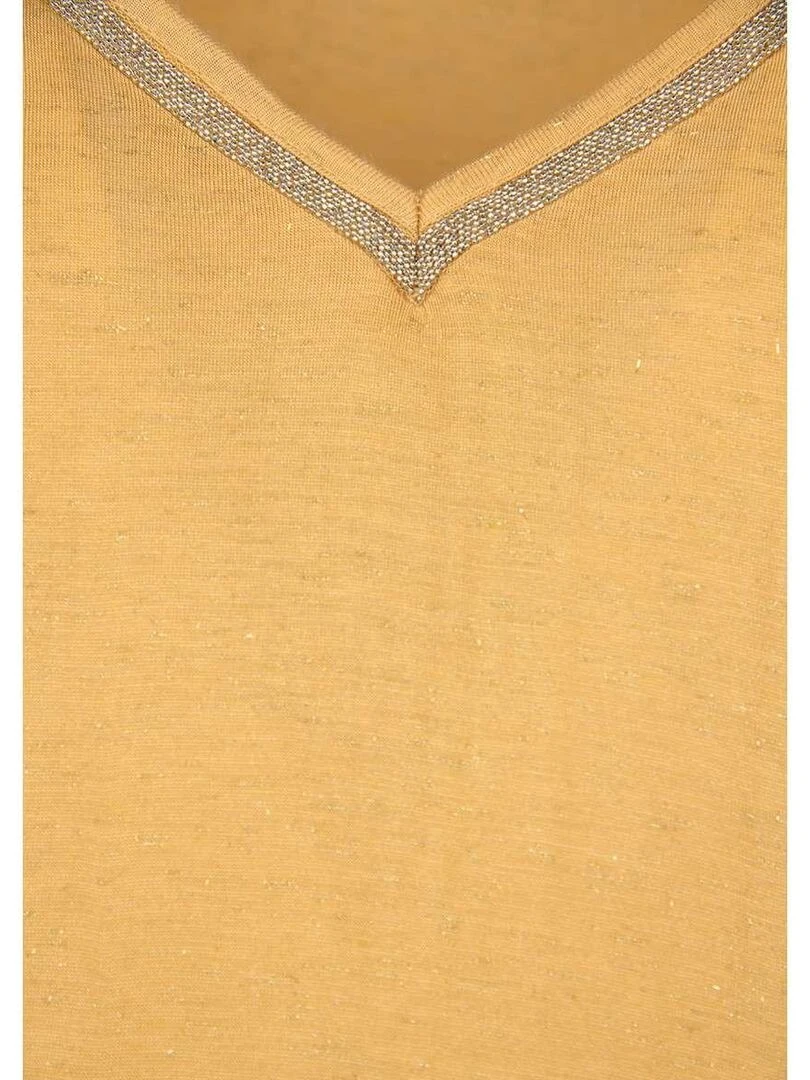 KAPORAL   T shirt col v   Jaune