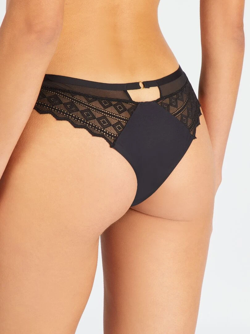 Culotte en dentelle 'Envie de lingerie'   noir