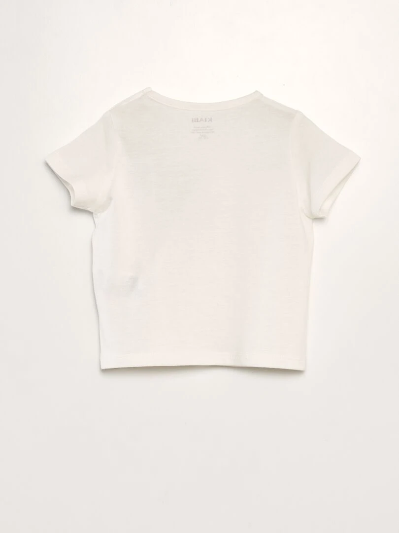 T shirt fête des mères   Blanc/rose