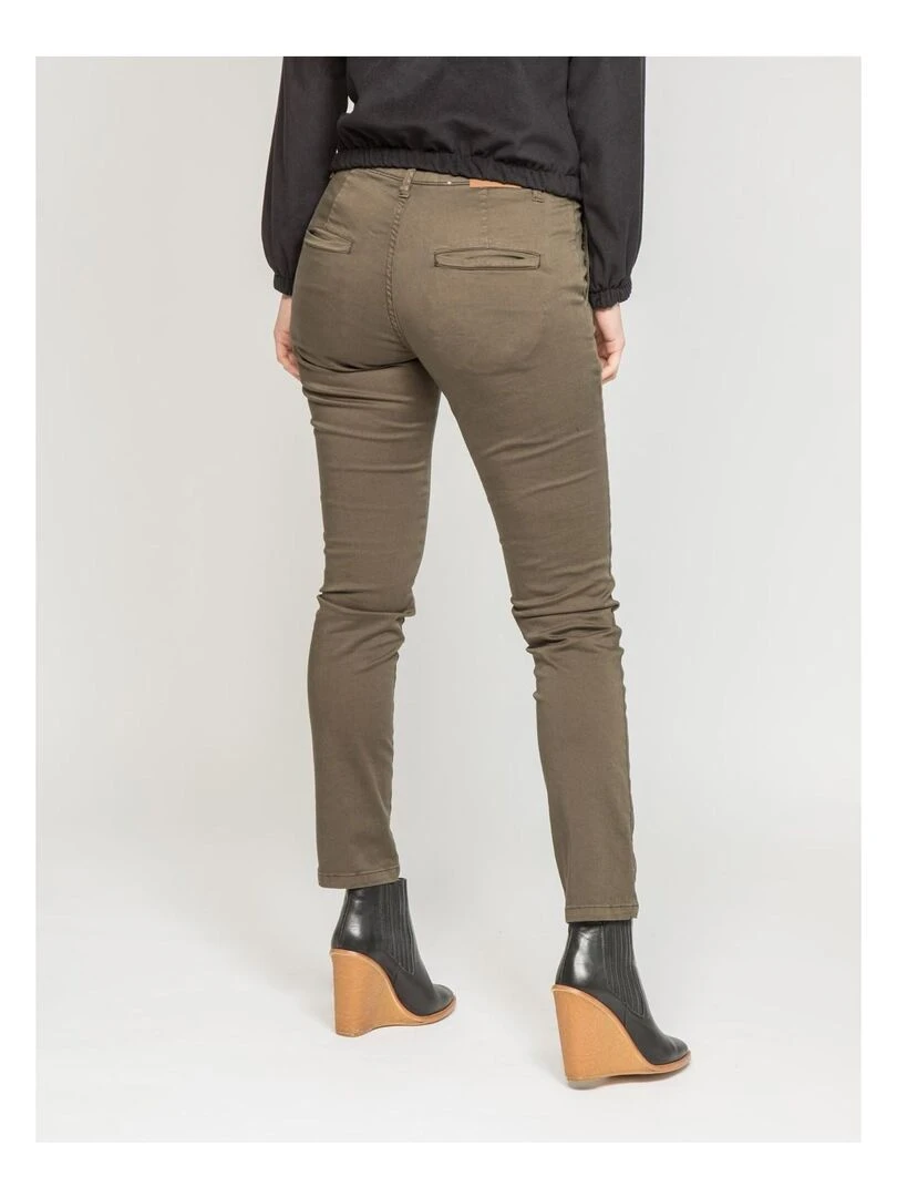 Pantalon chino slim ETERBERK Kaki