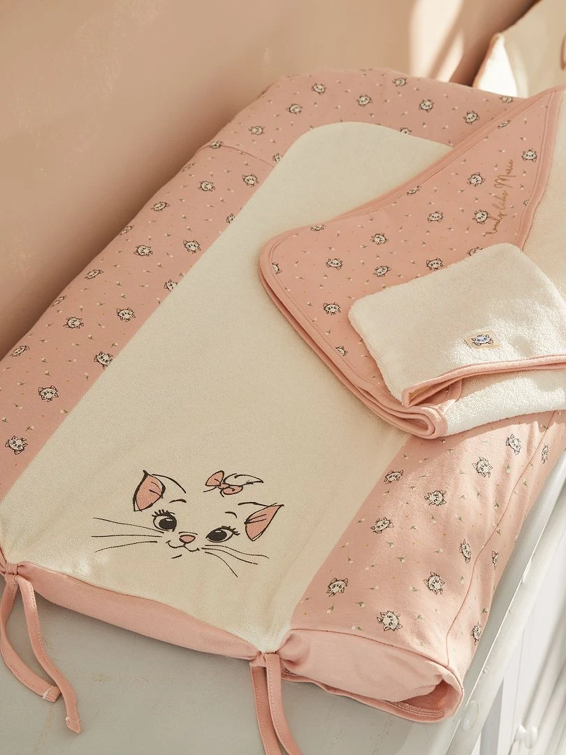 Cape de bain + gant de toilette ROSE