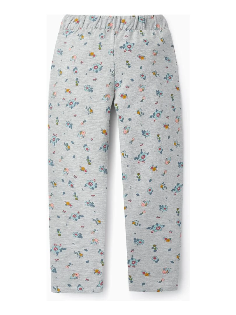 Pantalon de sport pour fille 'Flowers' ROYALS OFF DUTY Gris clair