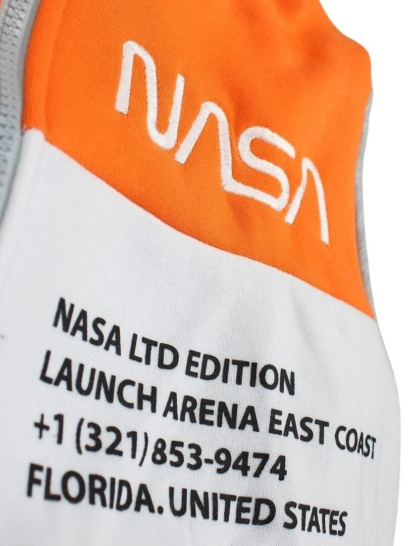 Nasa   Veste homme imprimé logo   Gris