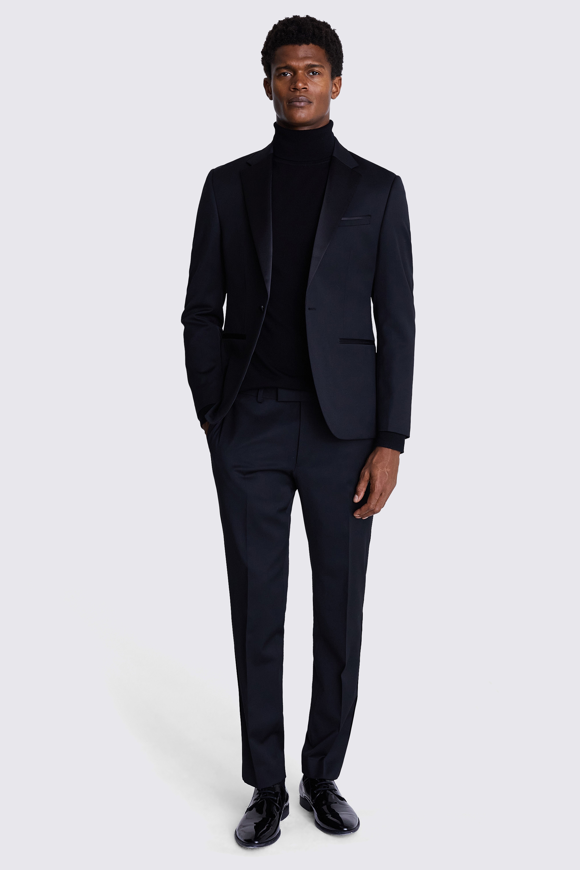 DKNY Slim Fit Black Notch Lapel Tuxedo Jacket Buy Online at Moss
