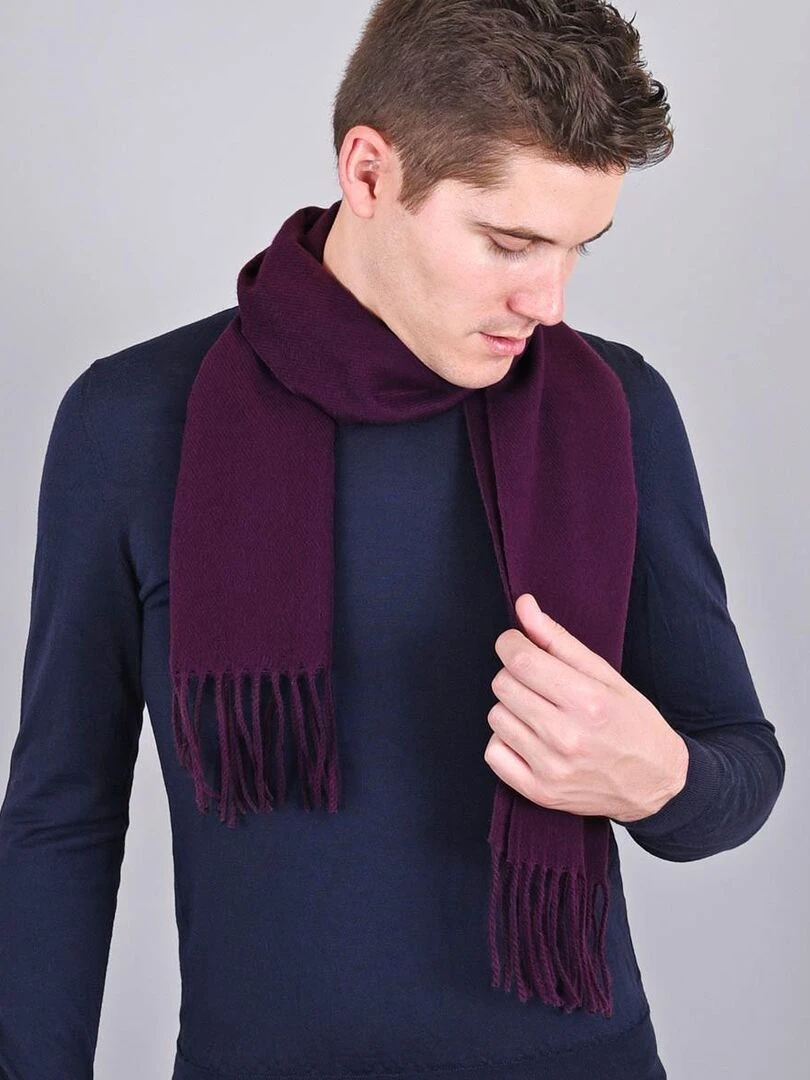 Echarpe Fely Fabriqué en France Violet prune