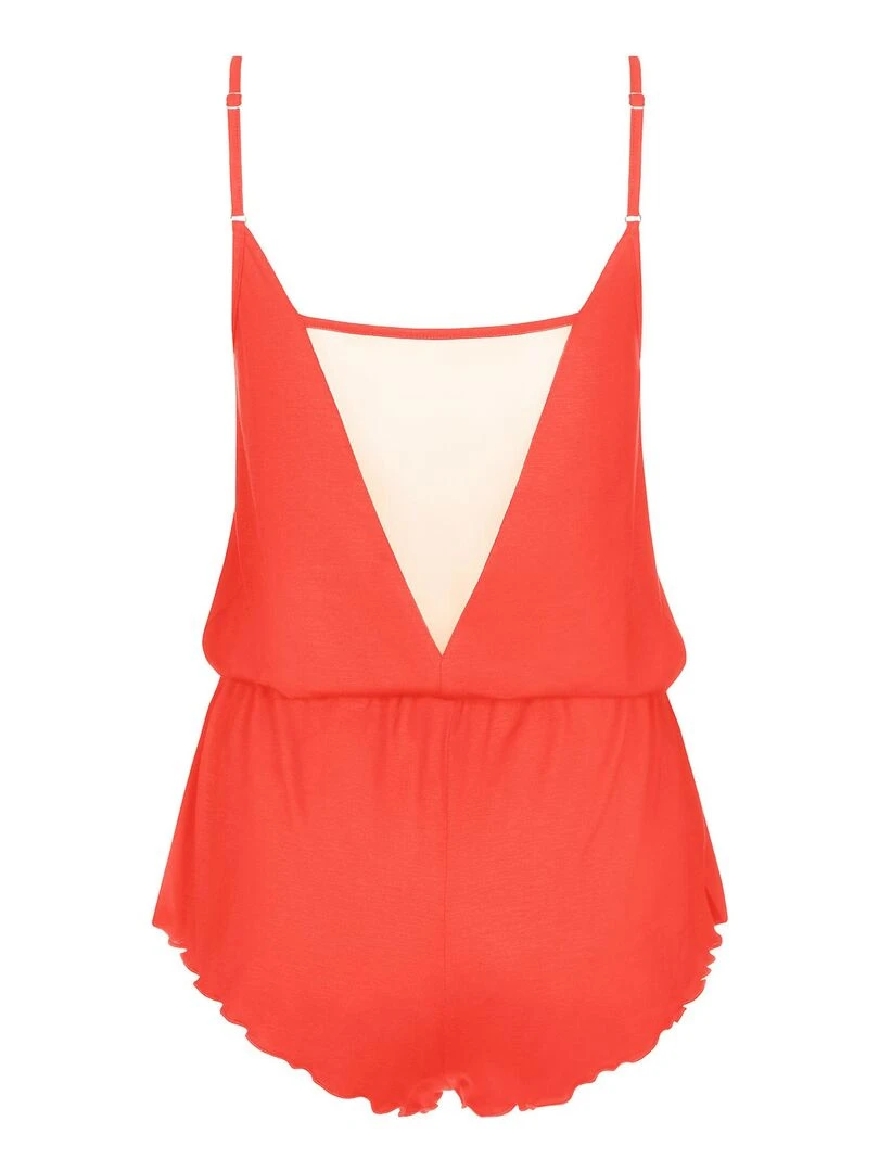 Pyjama combishort de nuit Dione   Rouge