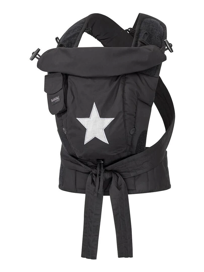 Hoppediz Porte bébé Bondolino Noir Gris clair
