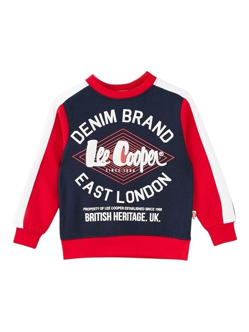 Lee Cooper Sweats Et Gilets garçon imprimé logo en coton Bleu marine