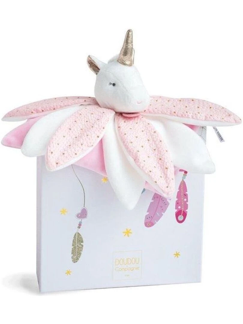 Doudou et Compagnie Licorne Attrape Rêve Rose