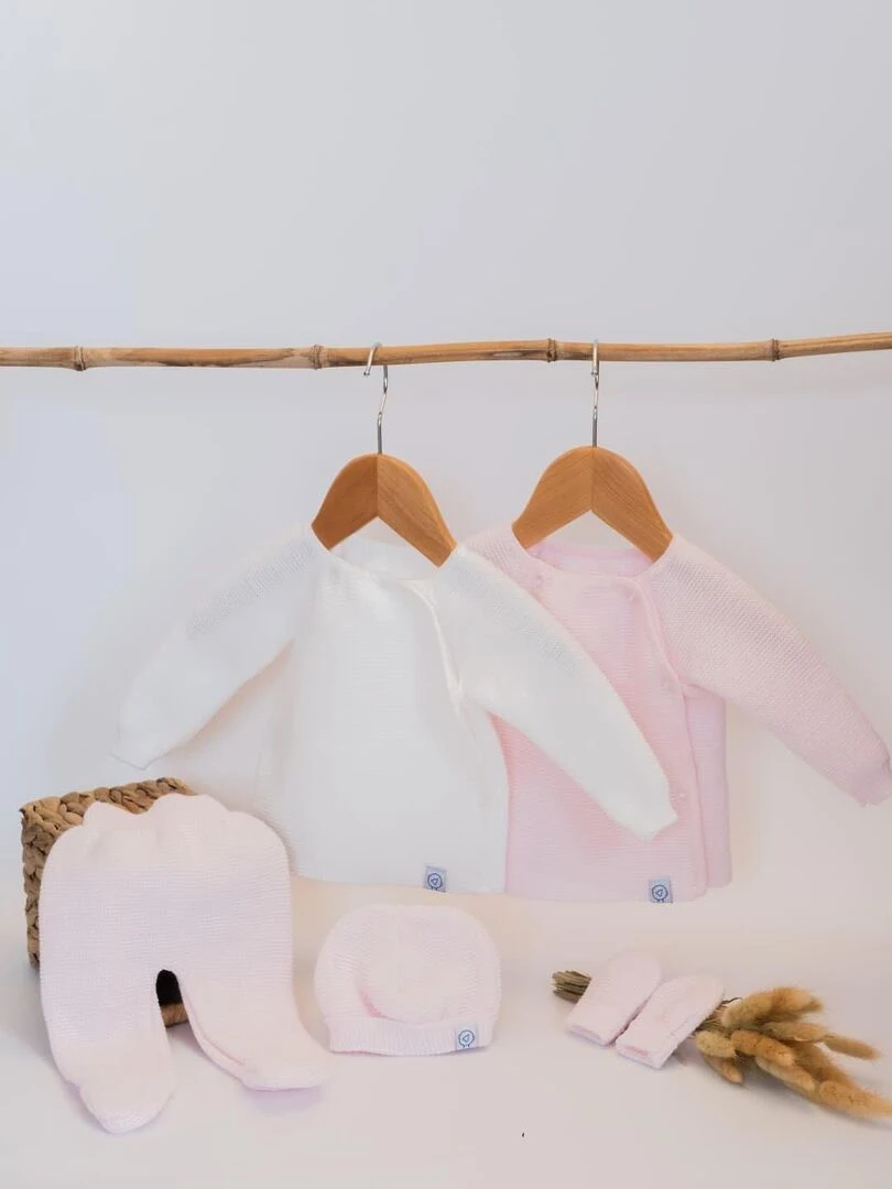 Coffret de naissance Oloron Blanc Rose