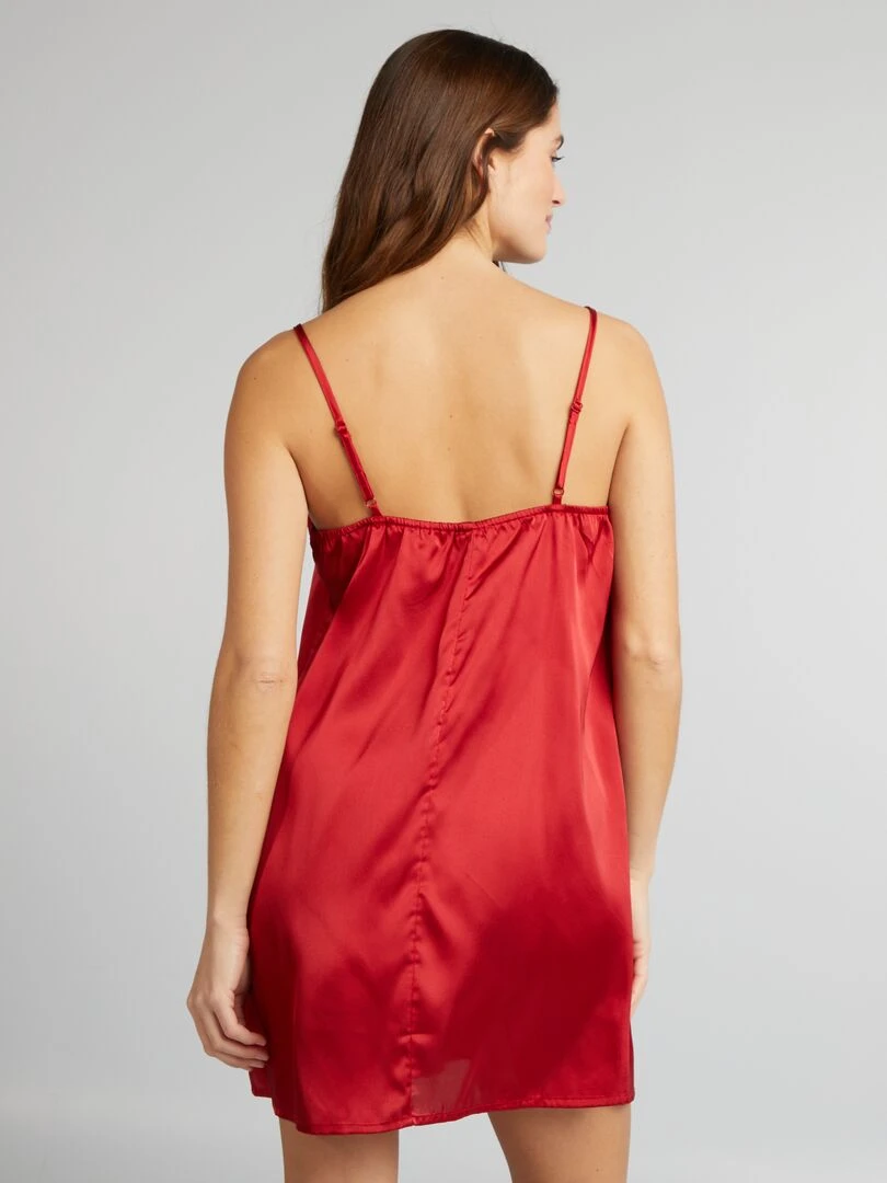 Nuisette satinée Rouge