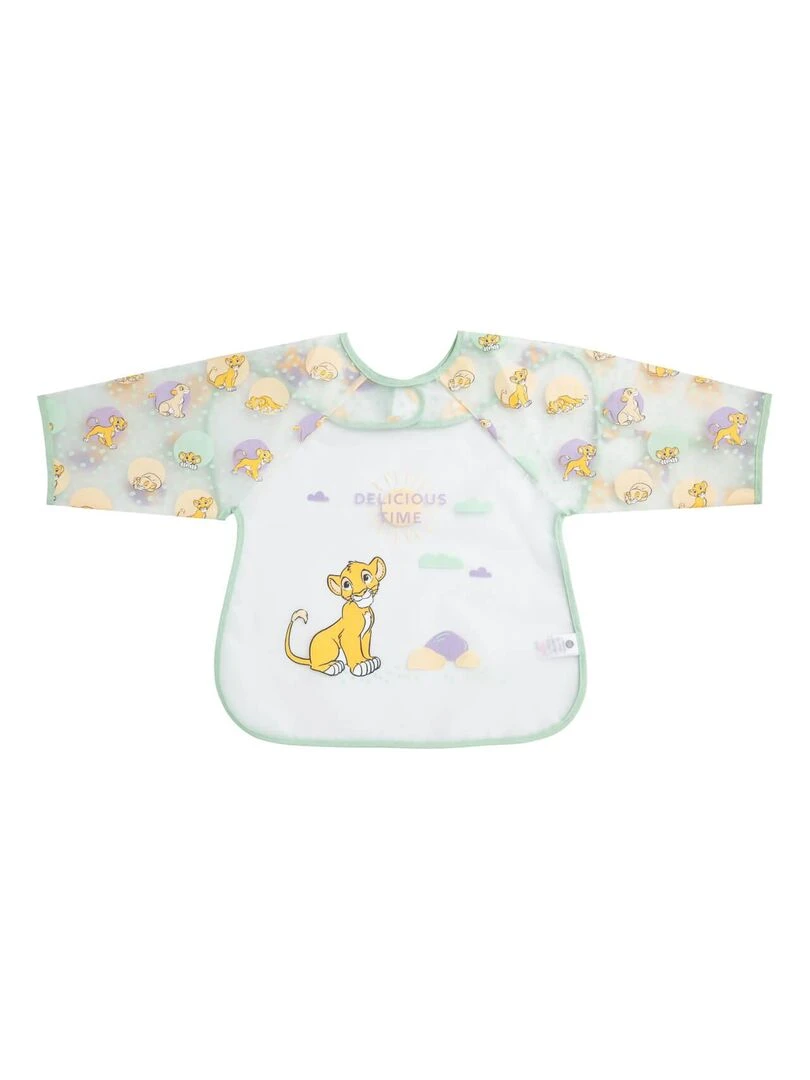 Bavoir tablier imperméable 12 mois Roi Lion Cosy Time Vert tilleul