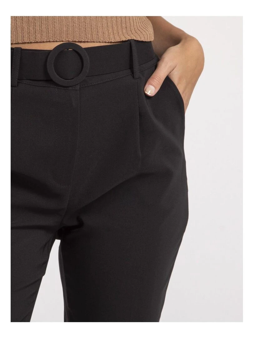 Pantalon avec ceinture EMILIAN Noir