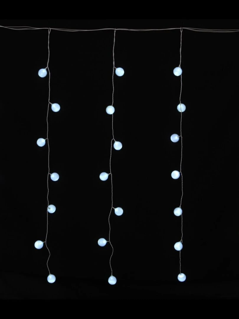 Rideau de boule lumineuses 35 Led Blanc