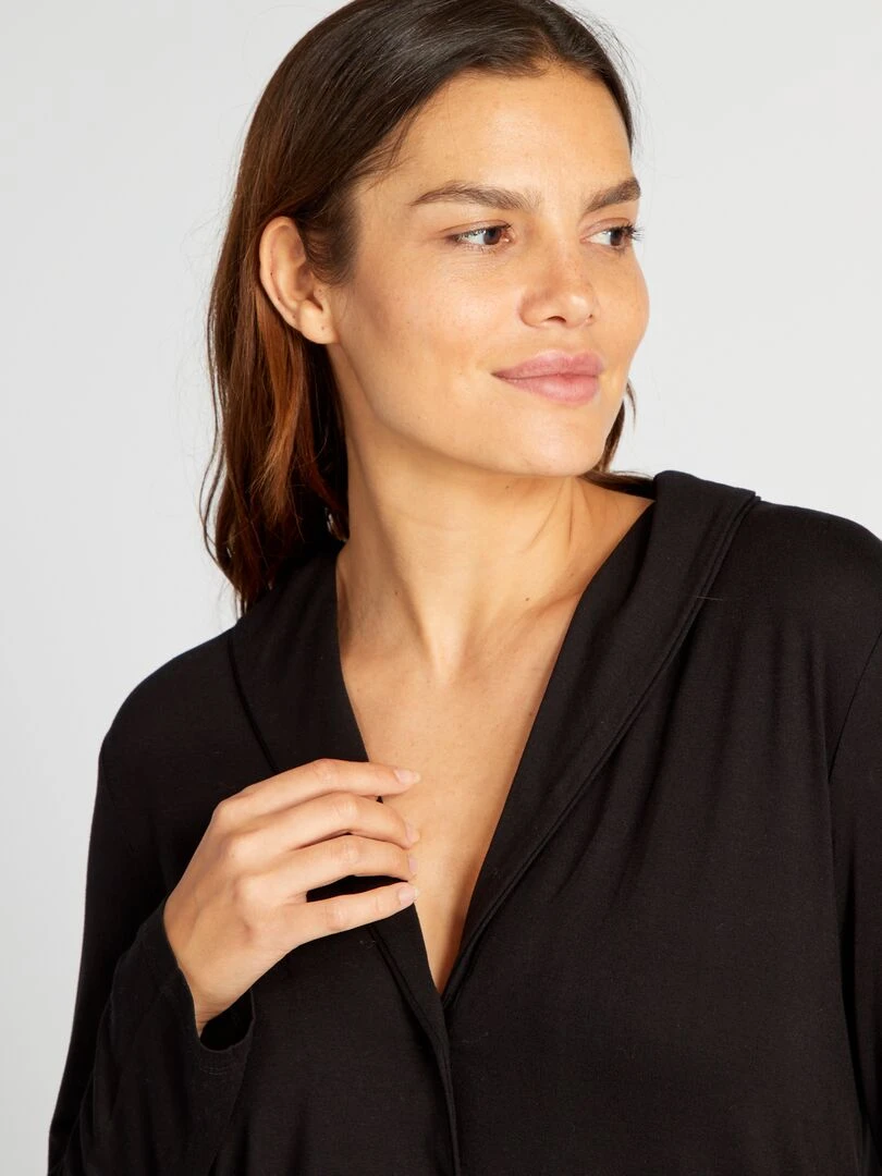 Haut de pyjama long   noir