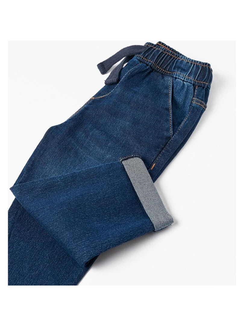 Pantalon de sport en jean pour bébé garçon  NATURE TAKEOVER   Bleu foncé