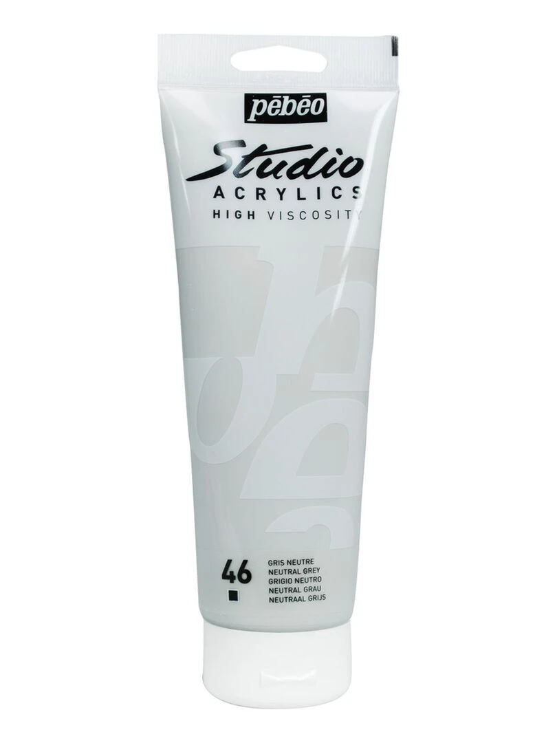 Peinture acrylique opaque Gris neutre 250 ml N/A