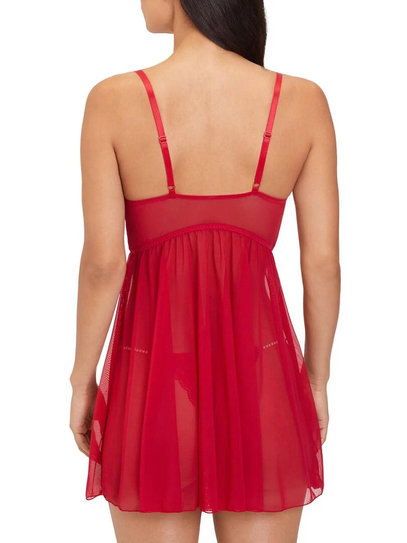 Négligé push up rouge Tentation Rouge