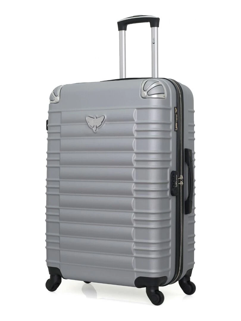LPB LUGGAGE VALISE GRAND FORMAT ABS GIULIA 4 ROUES 75 CM Gris