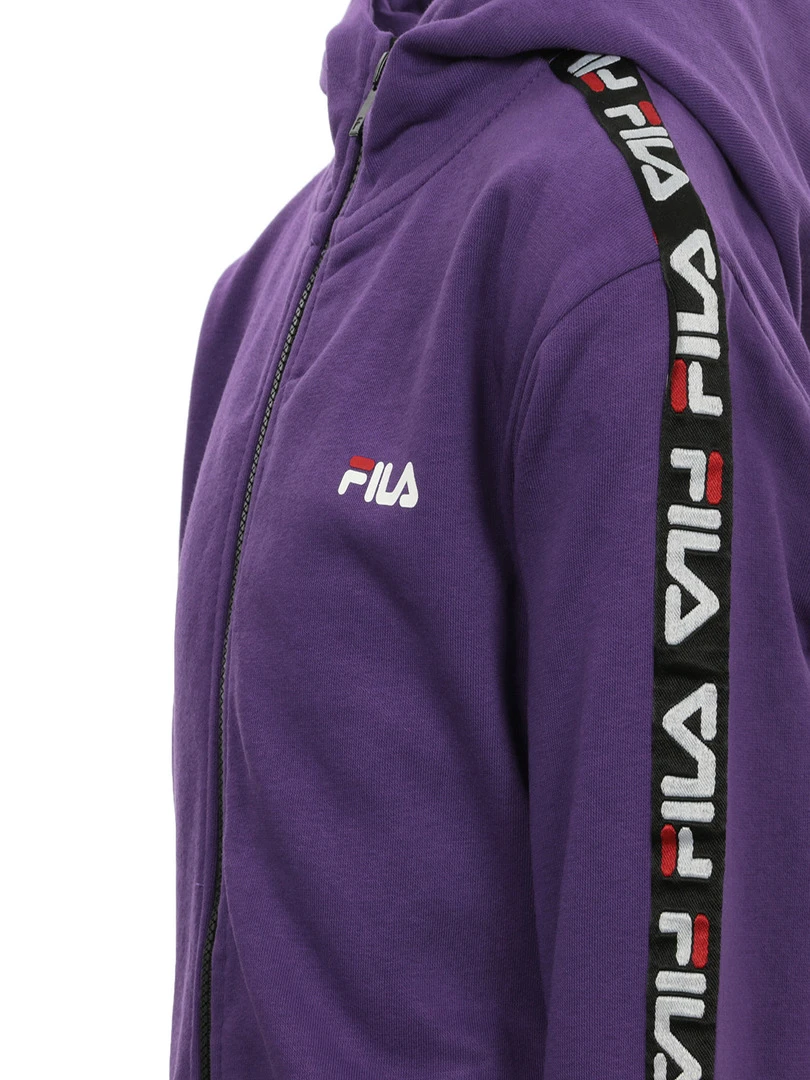 Sweat Adara Tape Zip Jacket Kids   Violet