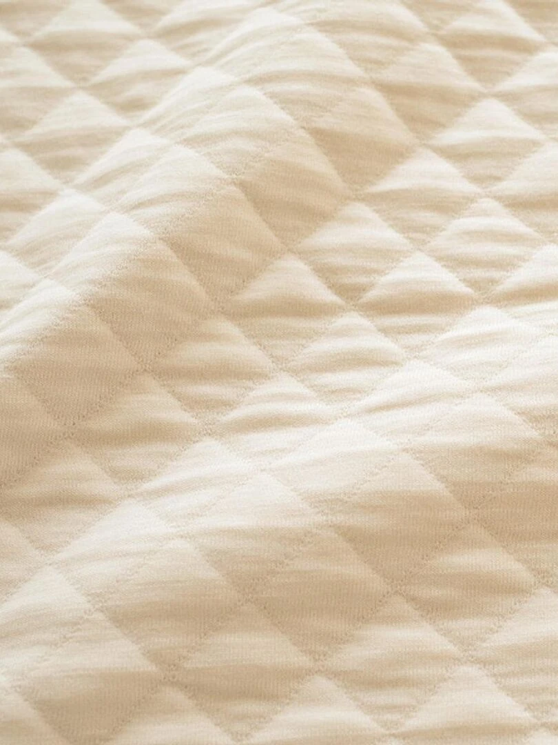 Bemini Tour de lit et parc Pady quilted jersey   Beige coquille