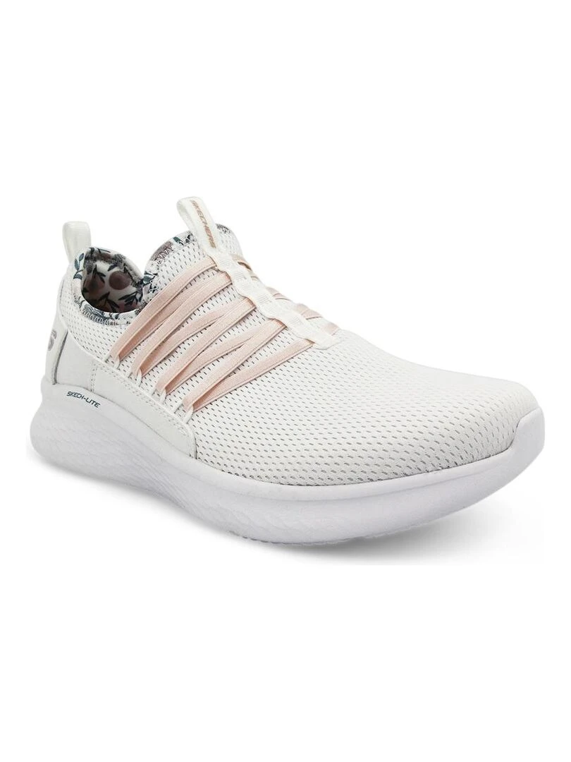 Baskets SKECH LITE PRO FLOURISHING STEPS Blanc