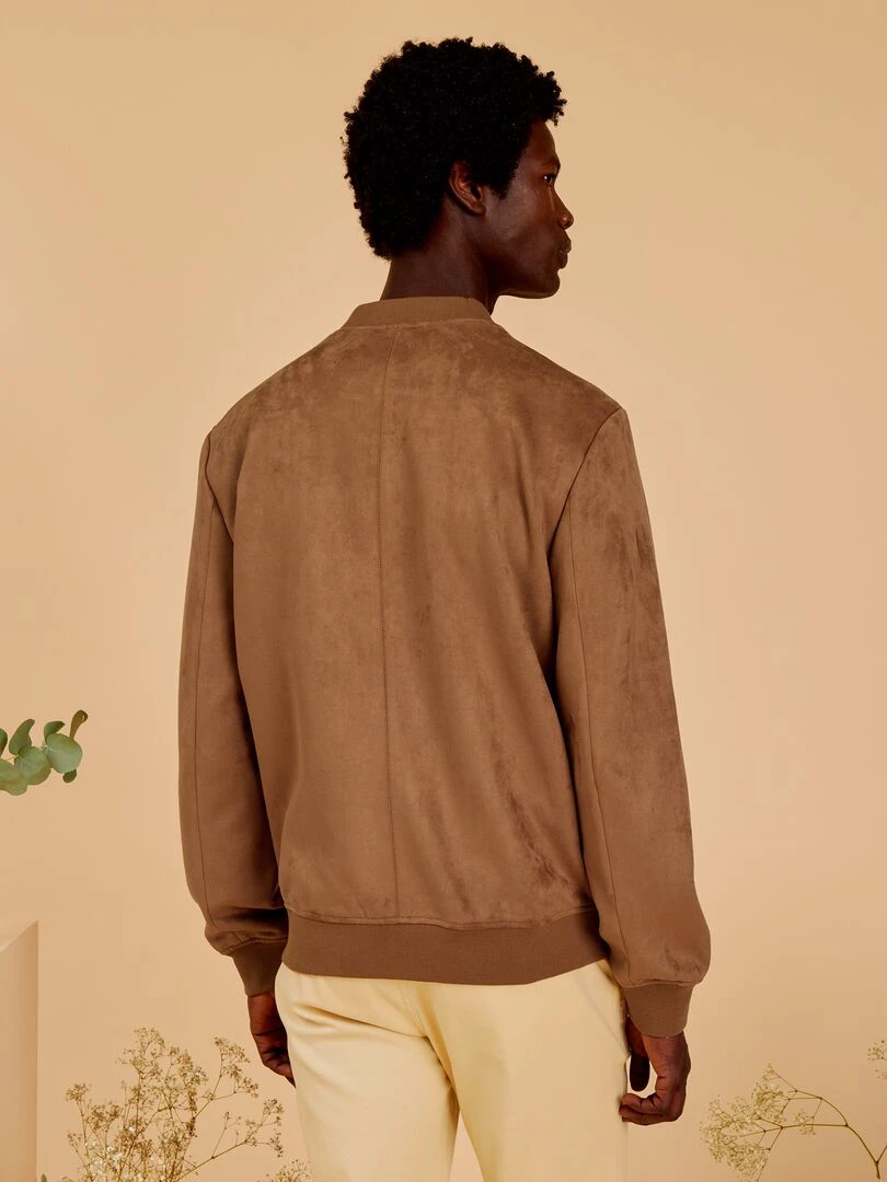 Blouson en suédine   Camel