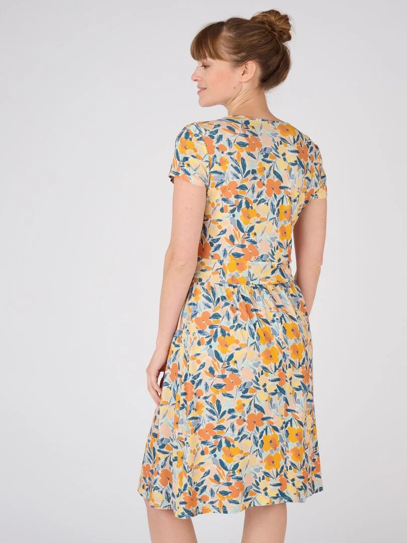 Robe effet cache coeur   Damart   Orange