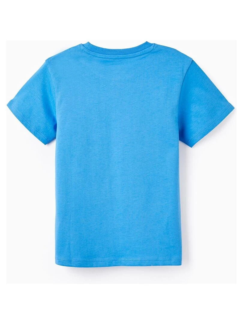 2 T shirts en Coton pour Garçon 'Australie' manches courtes Bleu
