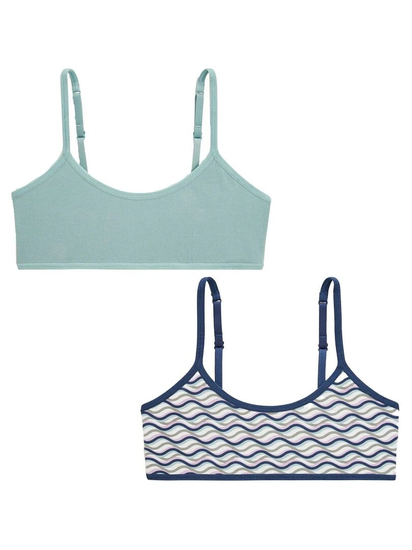 Lot de 2 brassières fille Talara Bleu