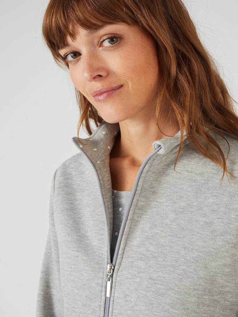 Ensemble de détente + tee shirt offert Happy D. by Damart Gris chiné