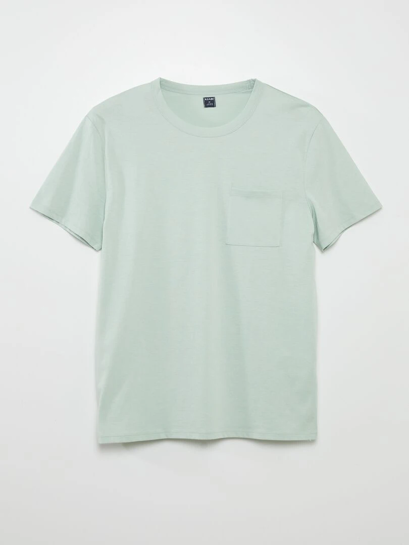 Pyjama court   short + tee shirt   2 pièces   Vert